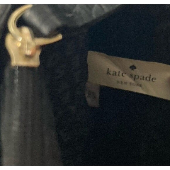 Kate Spade Black Pebbled Leather Everett Way Merrick Shoulder Bag Crossbody EUC - Picture 9 of 11